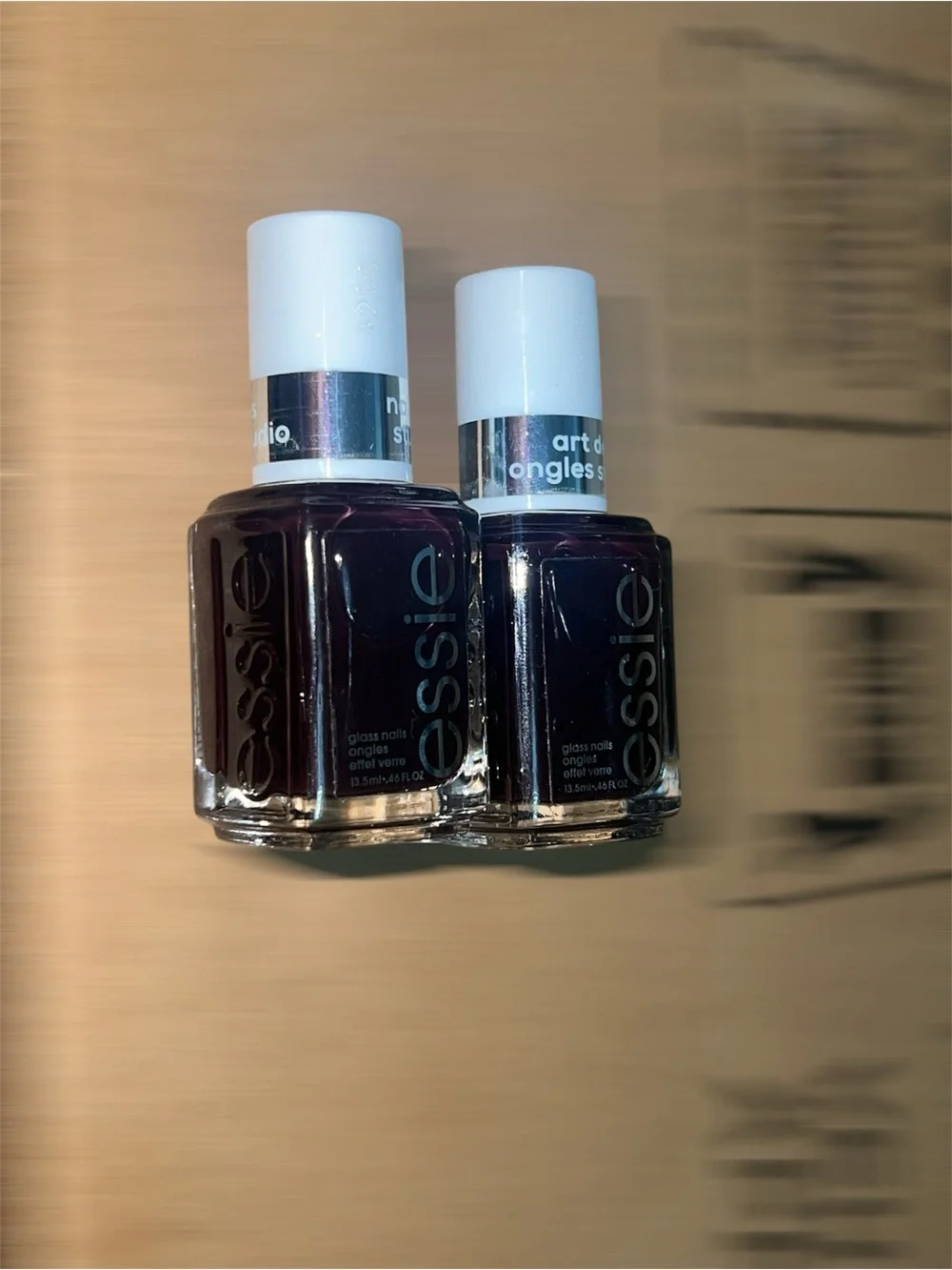 essie Glass Nails 'Half Full 436' Deep Plum Nail Polish - 2 Pack  black berry